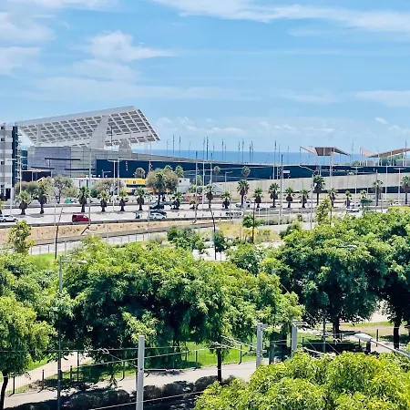 Forum De Barcelona Sea View With Garage Parking 公寓 圣阿德里安-德贝索斯