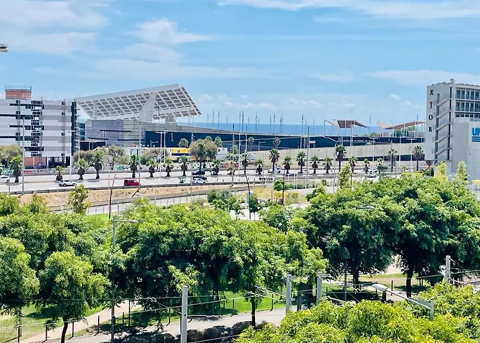 Forum De Barcelona Sea View With Garage Parking 公寓 圣阿德里安-德贝索斯