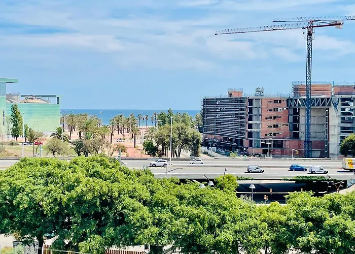 公寓 Forum De Barcelona Sea View With Garage Parking *