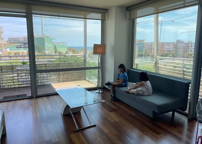 Forum De Barcelona Sea View With Garage Parking 圣阿德里安-德贝索斯